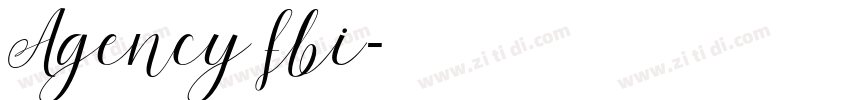 Agency fbi字体转换